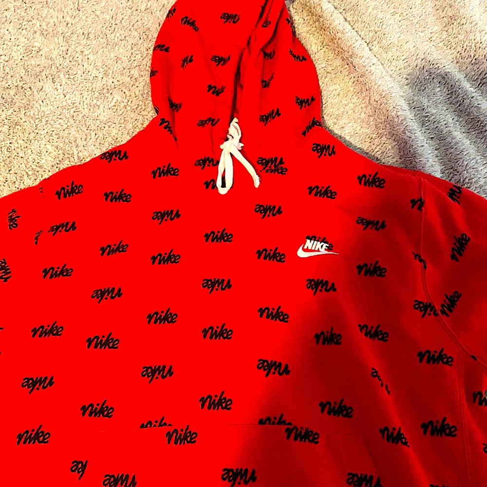 Nike Hoodie Red Size Large